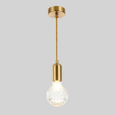 Contemporary Hanging Pendant Lights Glass Hanging Lamp Kit for Living Room