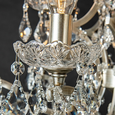 Designer Style Crystal Chandelier Light Nordic Style Metal Pendant Light for Living Room