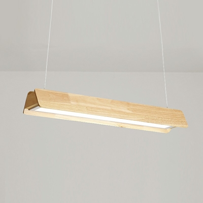 Designer Style Pendant Light Modern Style Wood LED Hanging Light for Dinning Room