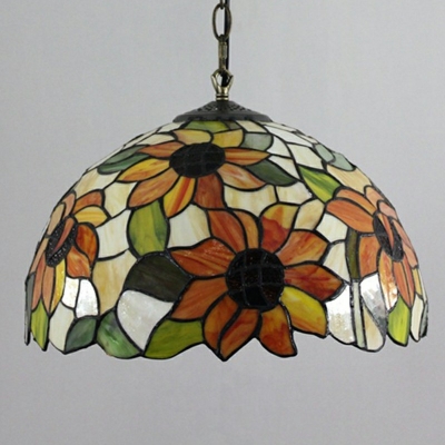 Hanging Light Kit Semicircular Shade Modern Style Glass Pendant Light for Living Room