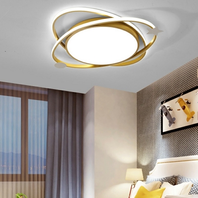 LED Child's Room Flush Mount Ceiling Light Fixture Creative Modern Close to Ceiling Lighting for Bedroom