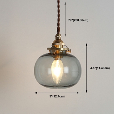 Minimalism Spherical  Hanging Pendant Lights Glass Down Lighting Pendant