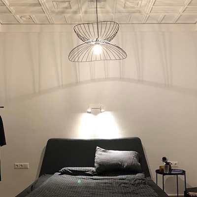 Minimalism Style Hanging Light Nordic Style Metal Pendant Light for Bedroom