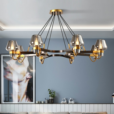 Modern Style Crystal Pendant Light Nordic Style Minimalism Chandelier Light for Living Room