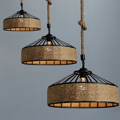 Vintage Hanging Pendnant Lamp Industrial Suspension Pendant for Living Room
