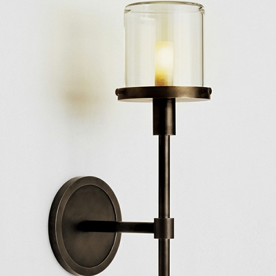 Wall Sconces Postmodern Style Flush Mount Wall Sconce Metal for Living Room