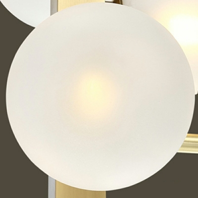 12-Light Island Lighting Modernism Style Ball Shape Metal Pendant Light Fixture