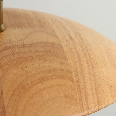 Contemporary Drop Pendant Wood Hanging Light Fixtures for Bedroom