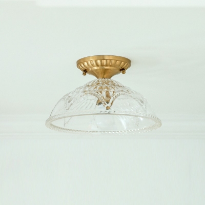 Flush Mount Fixture Glass Shade Flush Mount Ceiling Lamp for Dining Room