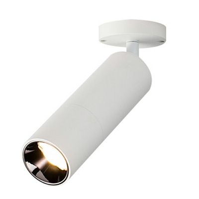Minimalism Cylinder Semi Flush Mount Light Metal Semi Flush Mount Lighting