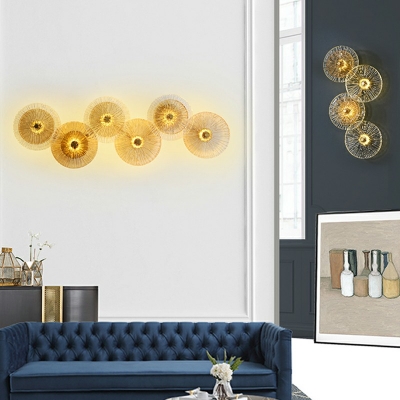 Modern LED Wall Lighting Ideas Gold Color Wall Mounted Lamp for Living Room Bedroom