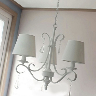 Modern Style Fabric Pendant Light Franch Style Chandelier Light for Dinning Room