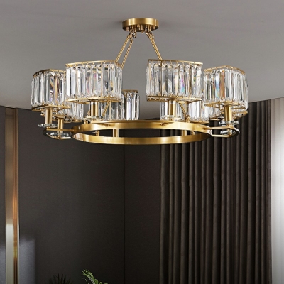 Postmodern Style Crystal Pendant Lamp Nordic Style Candlestick Chandelier Light for Restaurant