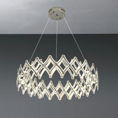 Pendant Lighting Simplicity Style Ring Shape Metal Warm Light Hanging Ceiling Lights