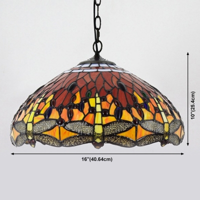 Ceiling Pendant Light Semicircular Shade Modern Style Glass Pendant Lighting for Living Room