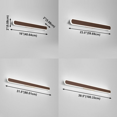 Minimalistic Almuinum and Rubber Led Vanity Light Strip Linear Vanity Light Fixtures