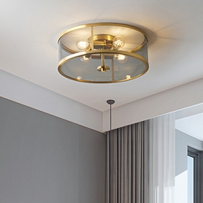 Modern Flush Mount Ceiling Light Fixtures Glass Flush Ceiling Light for Bedroom