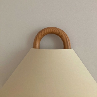 Modern Wall Mounted Lamps Wood 1 Head Flush Mount Wall Sconce for Bedroom