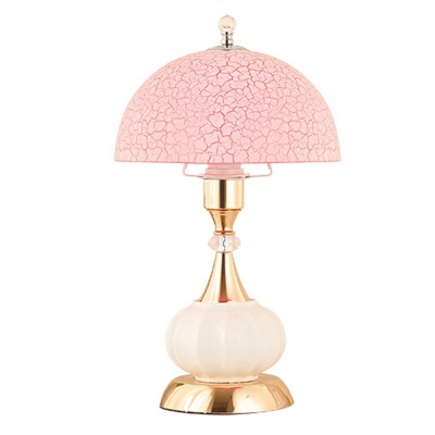 Modernism Cone Glass and Ceramic Table Lamp Night Table Lamps for Bedroom