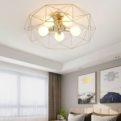 Nordic Style Flush Mount Ceiling Light Fixture Modern Close to Ceiling Lighting for Bedroom