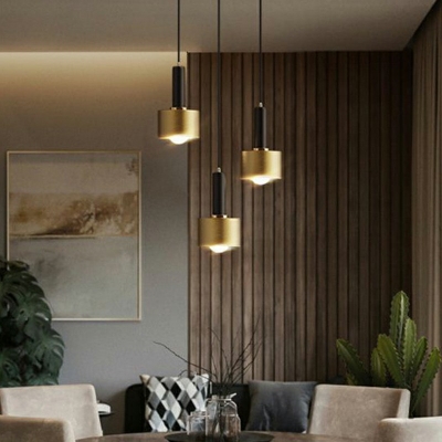 Suspended Lighting Fixture Modern Style Metal Pendant Light for Living Room
