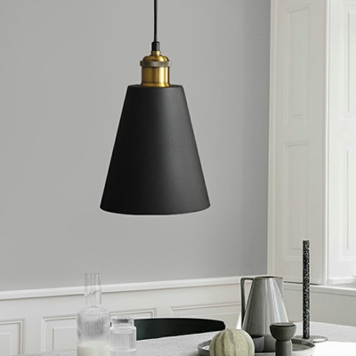 Ceiling Lamp Fixtures Cone Shade Modern Style Metal Flush Mount Lamp for Living Room