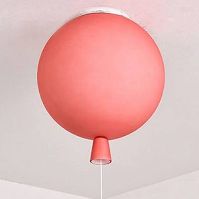 Close to Ceiling Lighting Fixture 1 Light Macaron Nordic Style Flush Mount Lamp for Bedroom