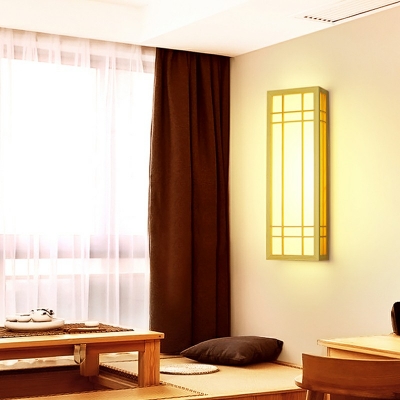 Creative Wood Wall Sconce Light Japanese Style Wall Light for Aisle