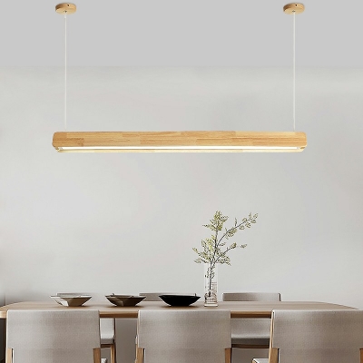 Designer Style Pendant Light Modern Style Wood LED Hanging Light for Dinning Room