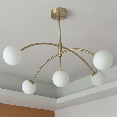 French Retro Chandelier 5 Head Ceiling Chandelier for Bedroom Dining Room
