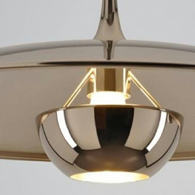 Metal Hanging Pendant Lamp Modern 1 Light Minimalist Hanging Light for Living Room