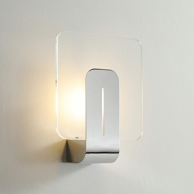 Modern Clear Glass Flush Mount Wall Sconce Wall Lighting Ideas for Bedroom