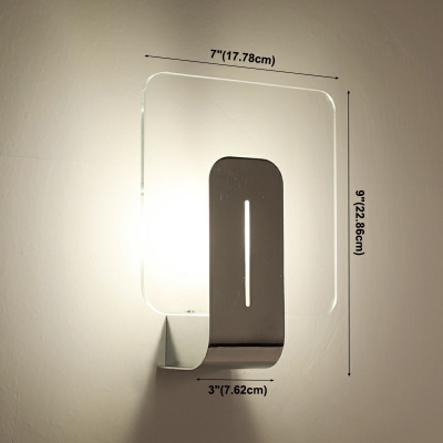 Modern Clear Glass Flush Mount Wall Sconce Wall Lighting Ideas for Bedroom
