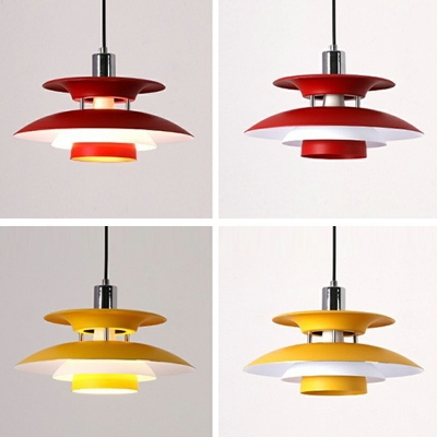 Pendant Lighting Round Shade Modern Style Metal Chandelier Pendant Light for Living Room