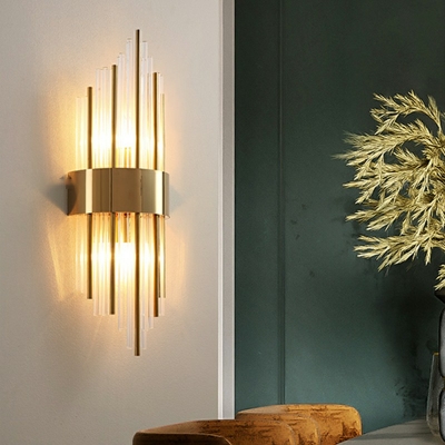 Postmodern Sconce Light Fixtures Crystal Flush Mount Wall Sconce for Living Room