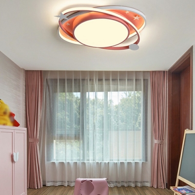 Child's Room Close to Ceiling Lighting Modern Creative Led Flush Mount Light Fixture