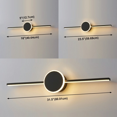Designer Geometric Vanity Light Fixtures Metal and Aluminum Led Vanity Light Strip