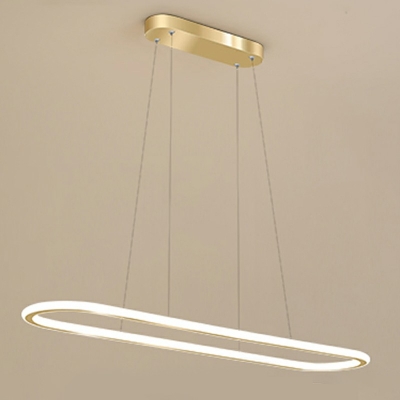 Metal Acrylic LED Pendant Light Modern and Simple Hanging Light for Dinning Room