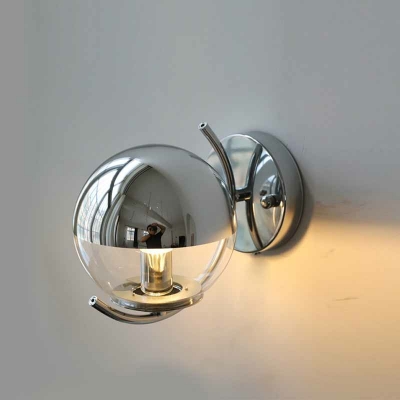 Modern Style LED Wall Sconce Light Nordic Style Glass Metal Wall Light for Bedside Aisle