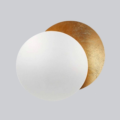 Simple LED Wall Mounted Light Round 1 Light Wall Mount Light Fixture for Bedroom