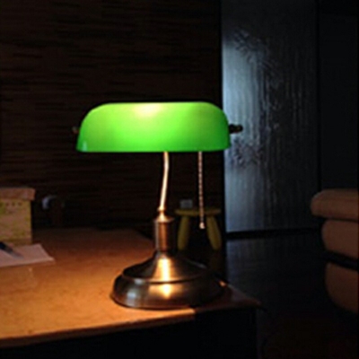 1-Light Dining Table Light Contemporary Style Geometric Shape Metal Nightstand Lamp