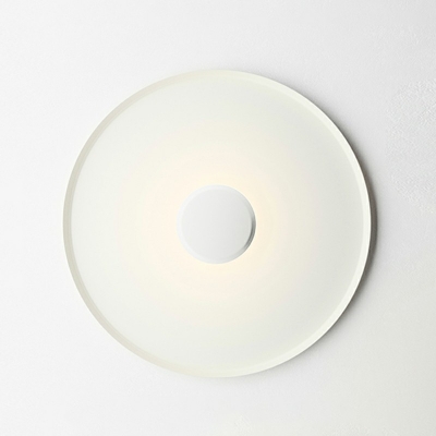 1 Light Macaron Led Flush Mount Ceiling Fixture Modern Round Disc Flushmount Lighting