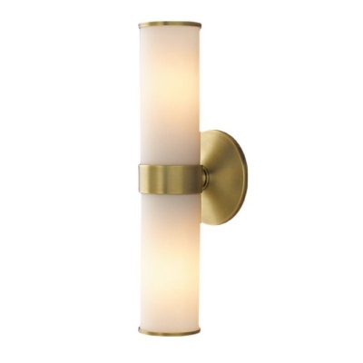 2-Light Sconce Lights Traditional Style Cylinder Shape Metal Wall Mounted Light