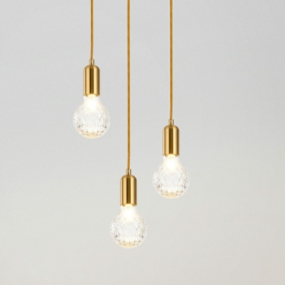 Contemporary Hanging Pendant Lights Glass Hanging Lamp Kit for Living Room