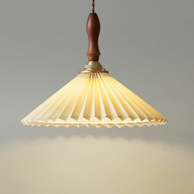 Contemporary Wood Drop Pendant Suspension Pendant for Dining Room Living Room