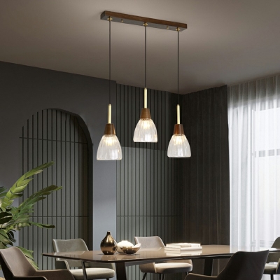 Drop Pendant Glass Shade Suspension Pendant Light for Living Room