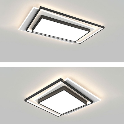 Flush Mount Ceiling Light Fixture Modern Minimalism Close to Ceiling Lighting for Bedroom