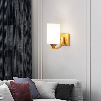 Metal Wall Sconces Lighting Fixtures Modern Cylinder Wall Hanging Lights for Bedroom