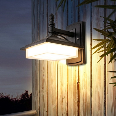 Minimalism Style LED Wall Sconce Lamp Modern Style Wall Light for Courtyard