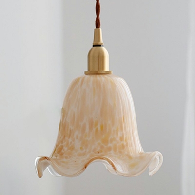 Minimalist Ripples Hanging Pendant Lights Opal Frosted Glass Pendant Lighting